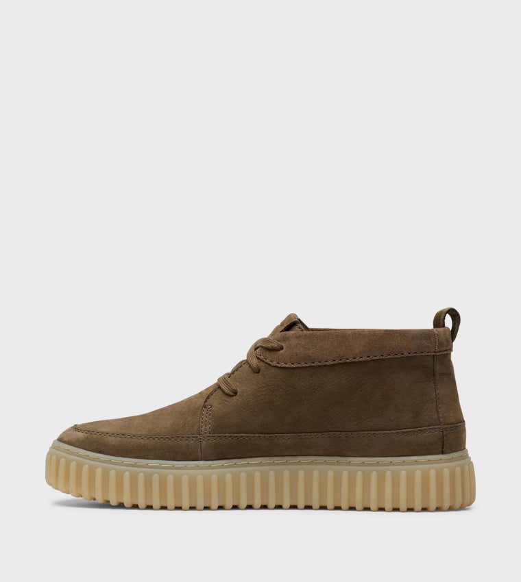 clarks Torhill LaceHi Khaki Nubuck - Image 2